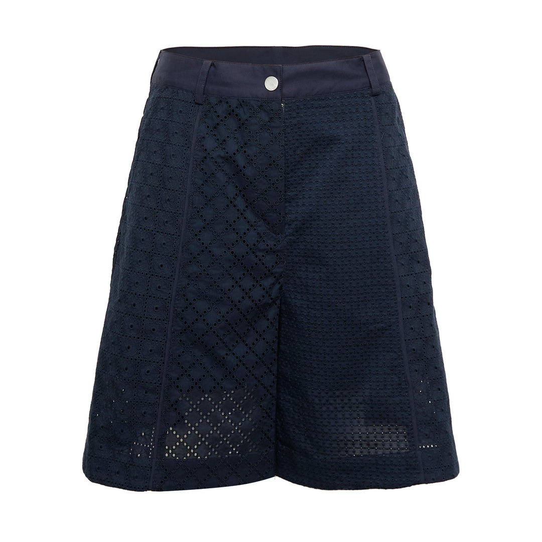 3.1 Phillip Lim Broderie Anglaise Patchwork Bermuda Shorts – Available at Club 21, Official Retailer in Singapore, Malaysia & Thailand with Global Shipping Online