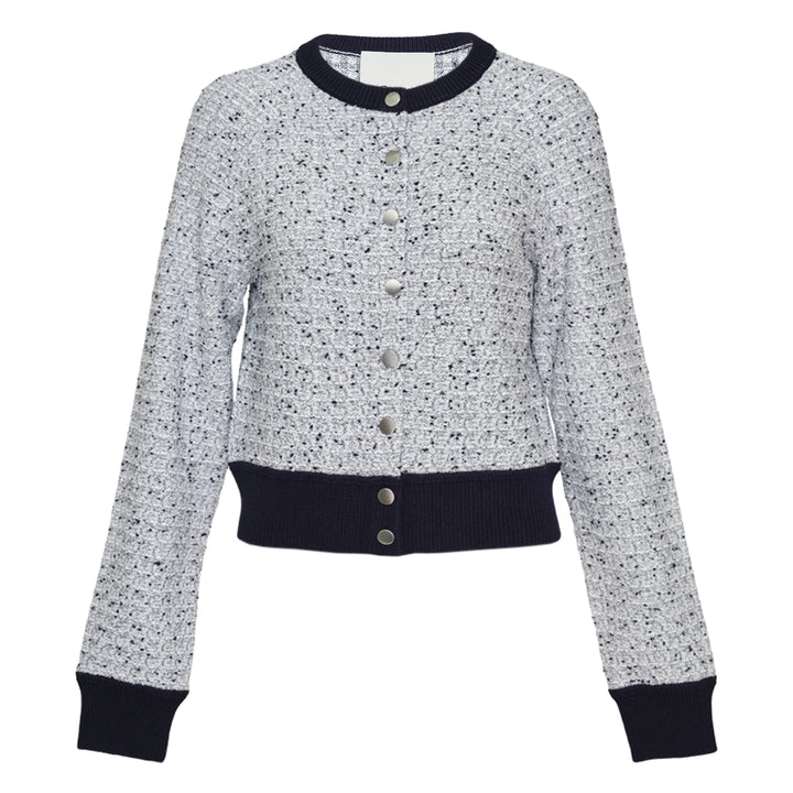 Long Sleeve Crew Neck Raglan Cardigan