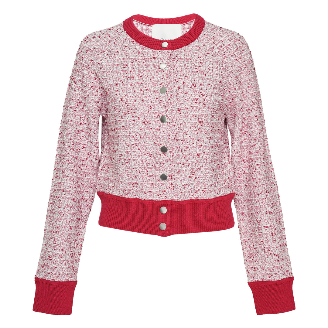 Long Sleeve Crew Neck Raglan Cardigan