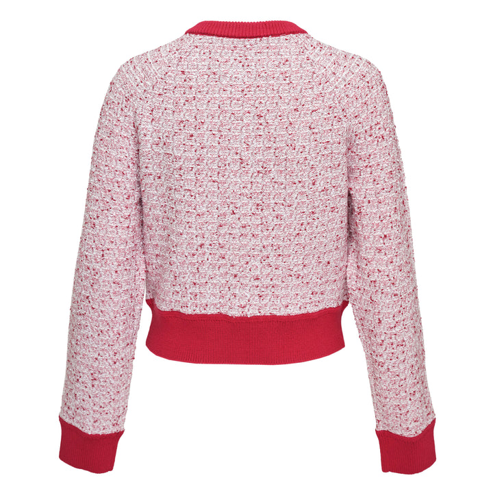 Long Sleeve Crew Neck Raglan Cardigan