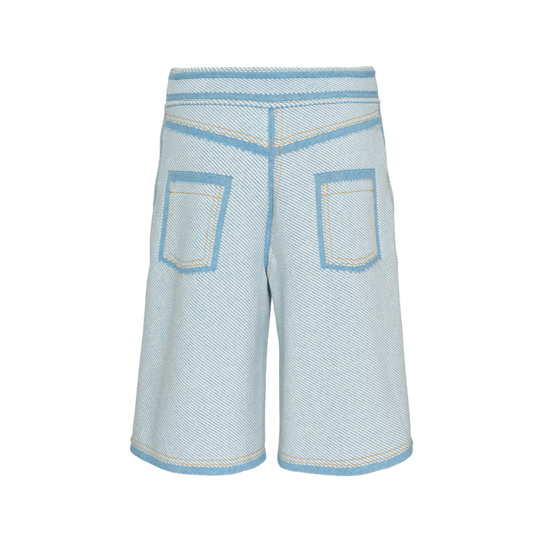 Denim Effect Bermuda Shorts