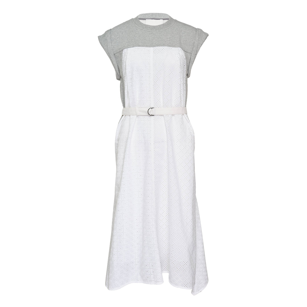 Sleeveless French Terry Midi Dress