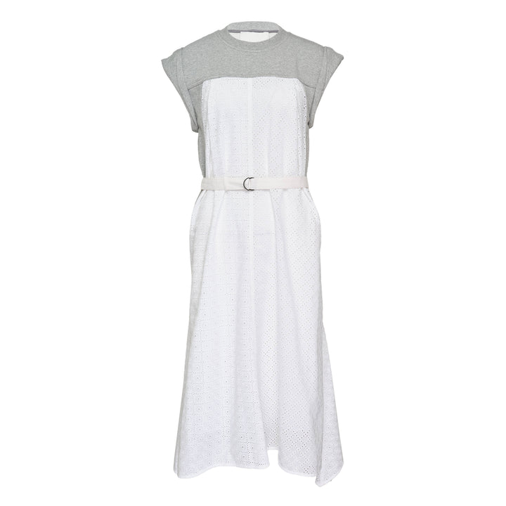 Sleeveless French Terry Midi Dress