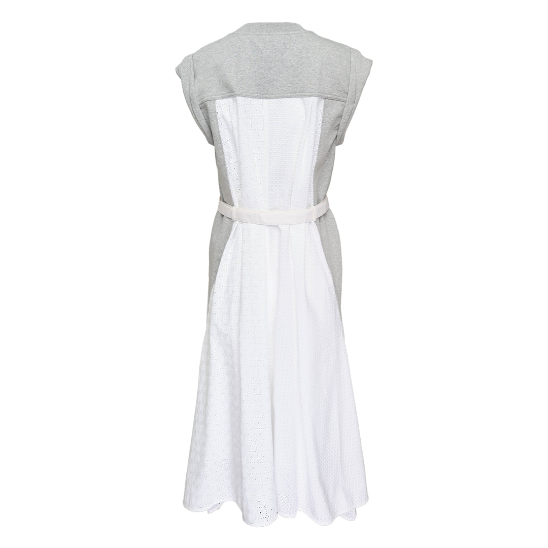 Sleeveless French Terry Midi Dress