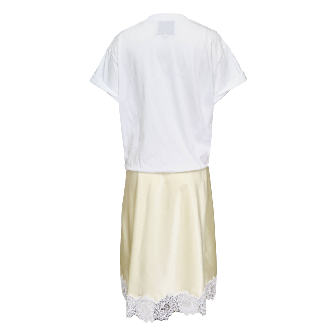 Draped T-Shirt Slip Combo Dress