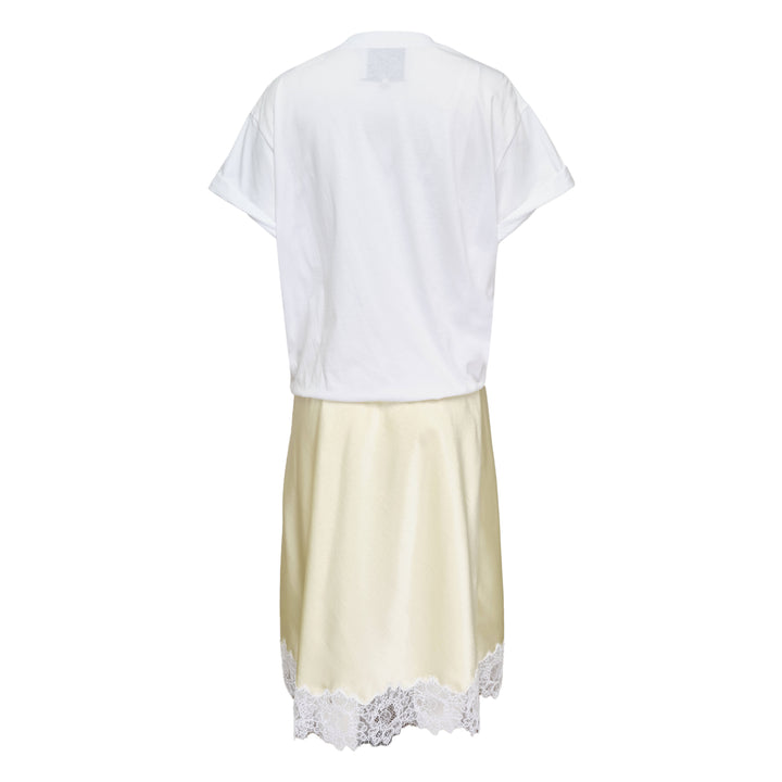 Draped T-Shirt Slip Combo Dress