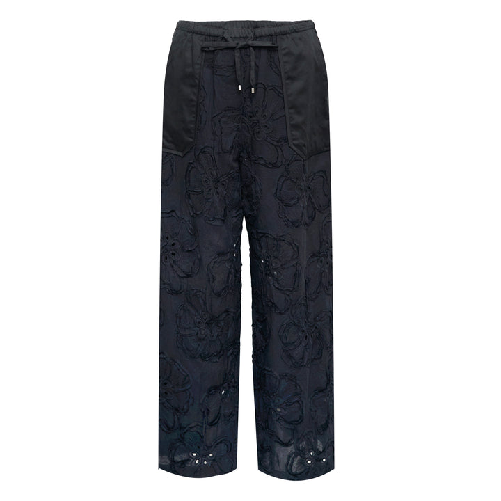 3.1 Phillip Lim 3D Flower Embroidered Straight Pants – Available at Club 21, Official Retailer in Singapore, Malaysia & Thailand with Global Shipping Online