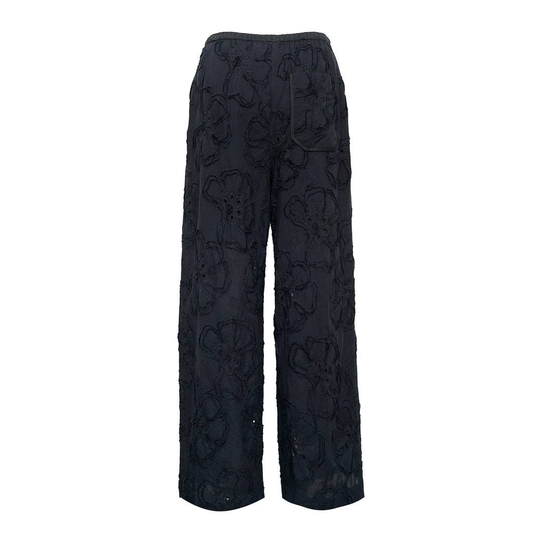 3.1 Phillip Lim 3D Flower Embroidered Straight Pants – Available at Club 21, Official Retailer in Singapore, Malaysia & Thailand with Global Shipping Online