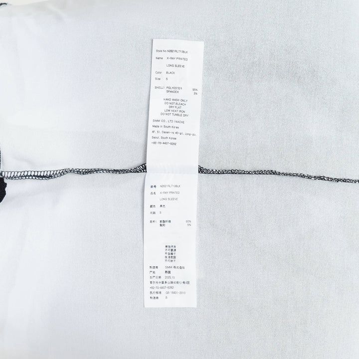 X-Ray Printed Long Sleeve Top