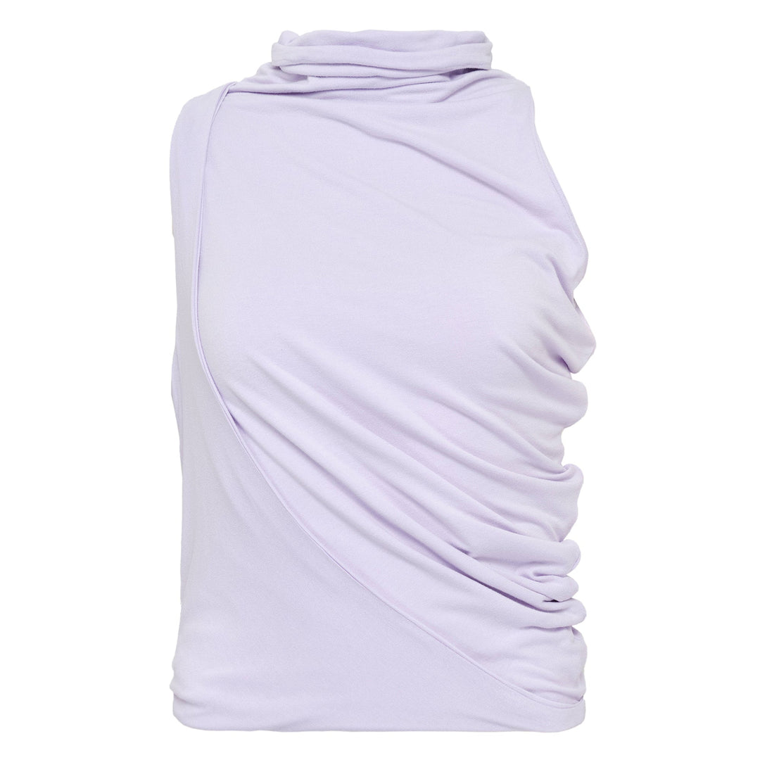 Asymmetric Draping Sleeveless Top