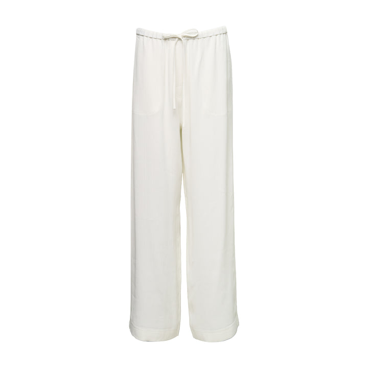 Woven Stripe Drawstring Trousers