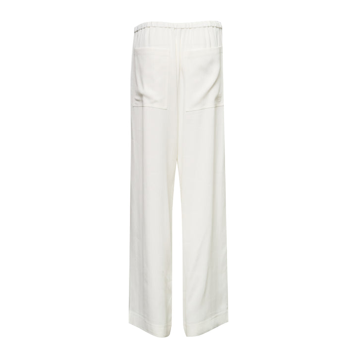 Woven Stripe Drawstring Trousers