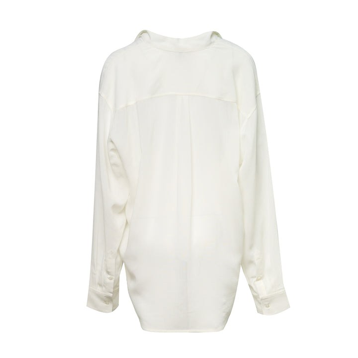 Overlapping Collar Blouse