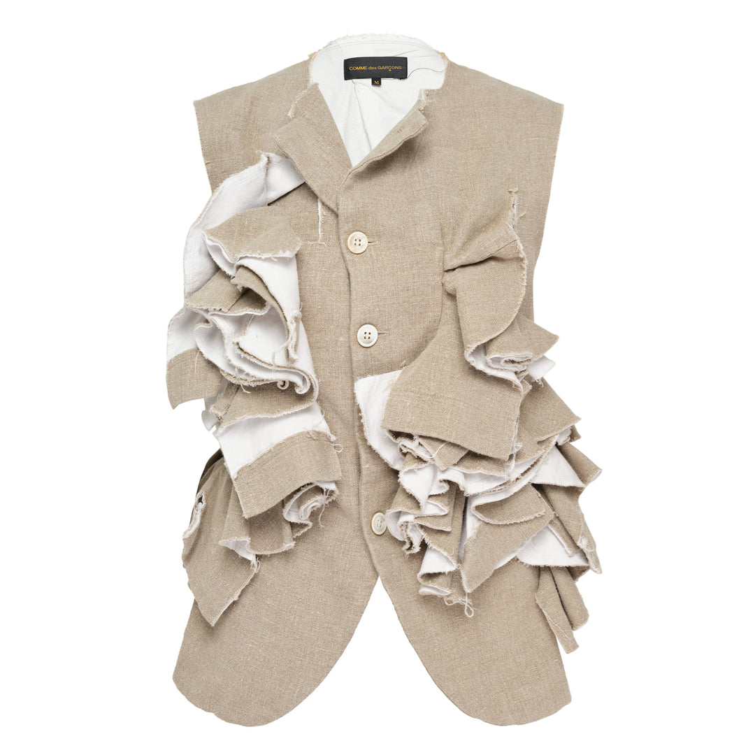 COMME des GARCONS Linen Canvas x Jute Vest – Available at Club 21, Official Retailer in Singapore, Malaysia & Thailand with Global Shipping Online