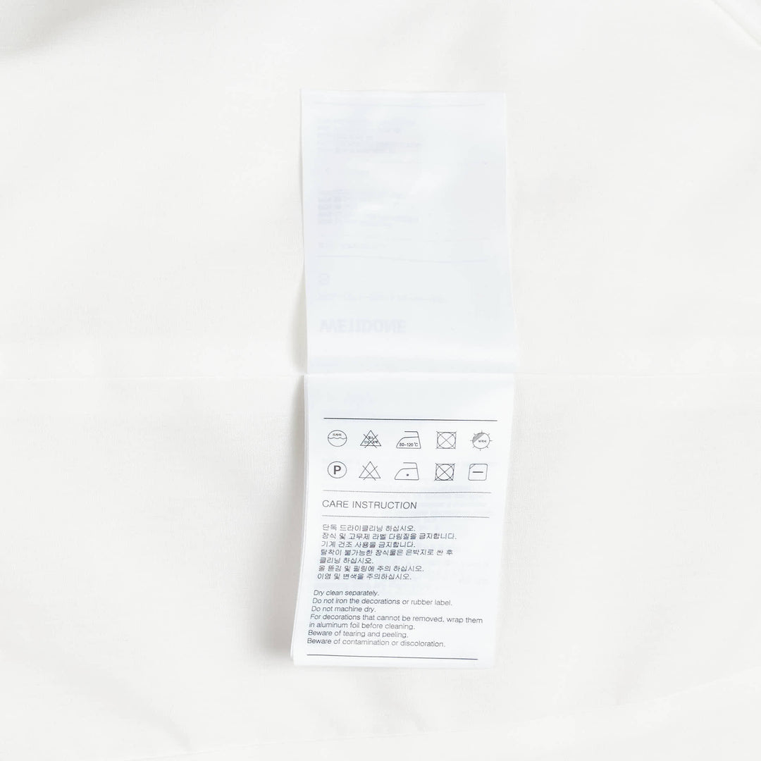We11done White Fold-Over Collar Dress – Available at Club 21, Official Retailer in Singapore, Malaysia & Thailand with Global Shipping Online