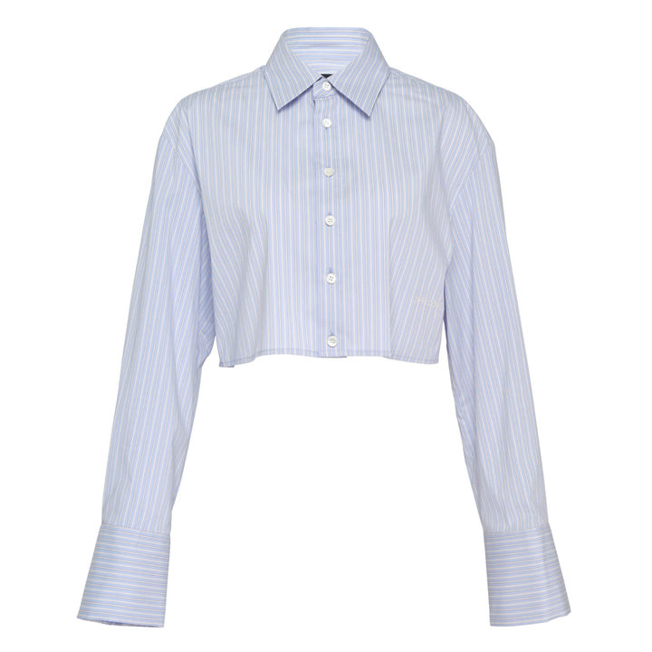 We11done Sky Stripe Cropped Shirt – Available at Club 21, Official Retailer in Singapore, Malaysia & Thailand with Global Shipping Online