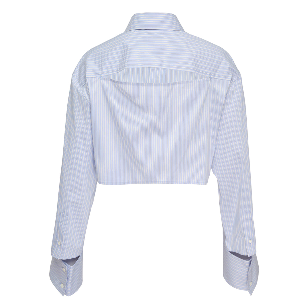 We11done Sky Stripe Cropped Shirt – Available at Club 21, Official Retailer in Singapore, Malaysia & Thailand with Global Shipping Online