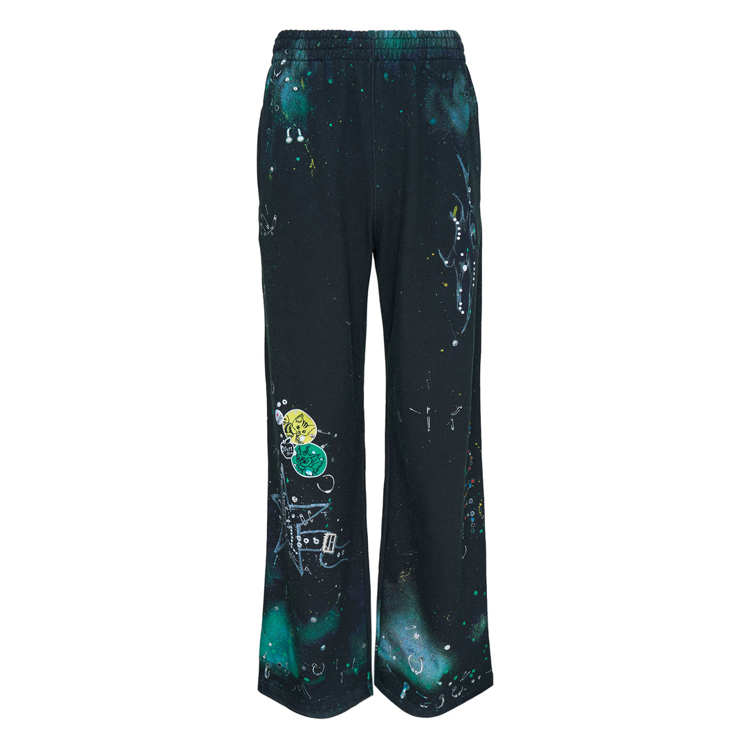 Black Trompe-L'oeil Printed Sweatpants