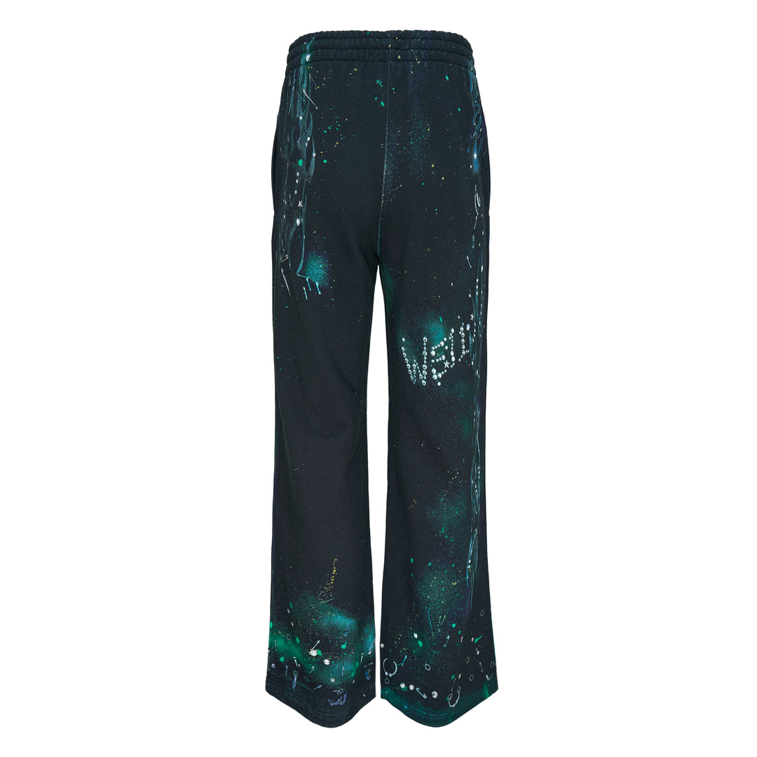 Black Trompe-L'oeil Printed Sweatpants