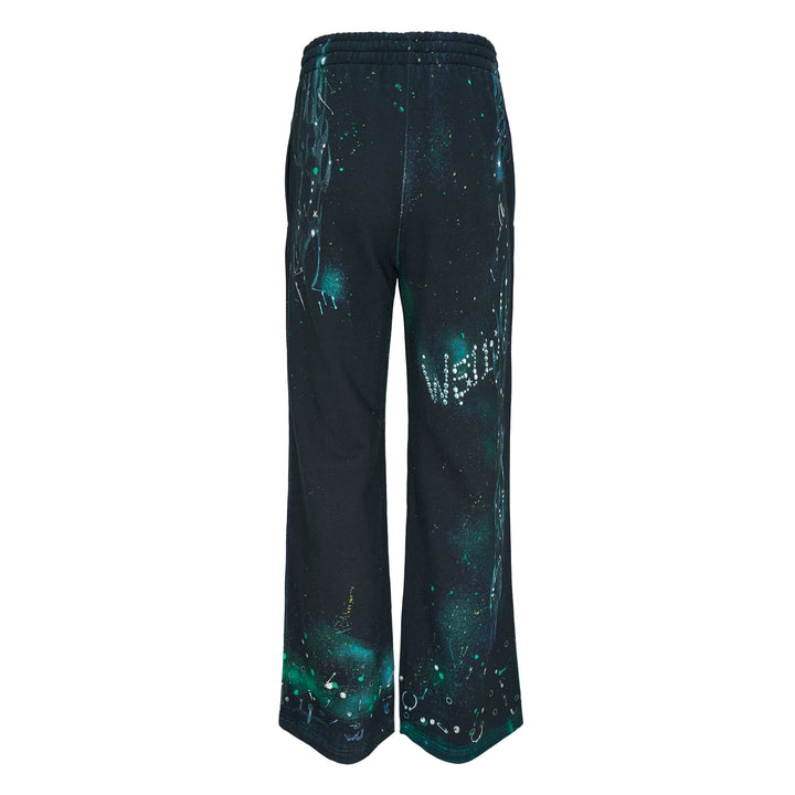 Black Trompe-L'oeil Printed Sweatpants
