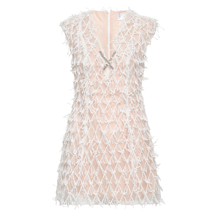 Feather Embellished Dress