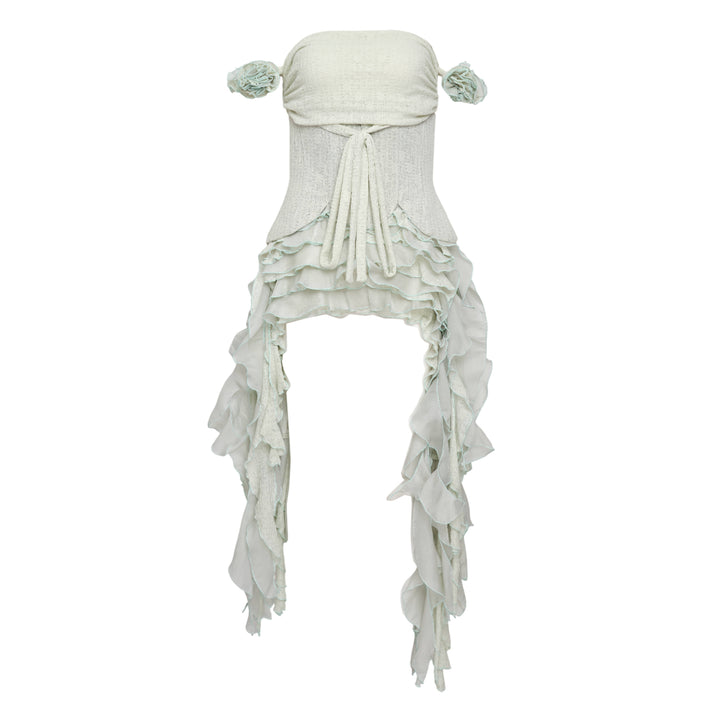 Strapless Ruffle Dress