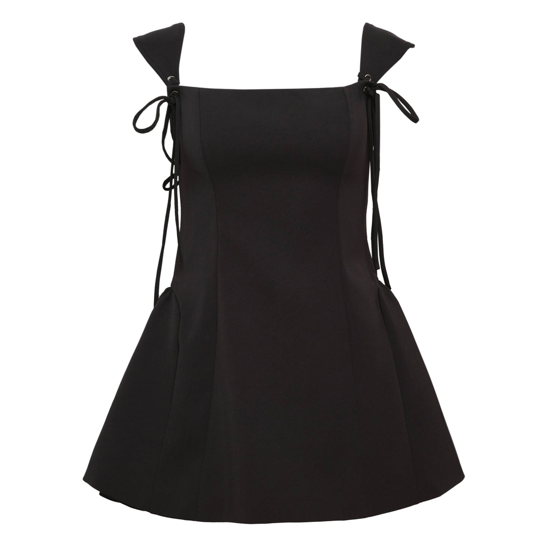 Black Tie Strap Dress