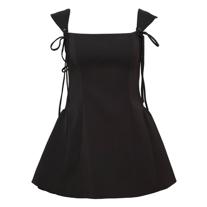Black Tie Strap Dress