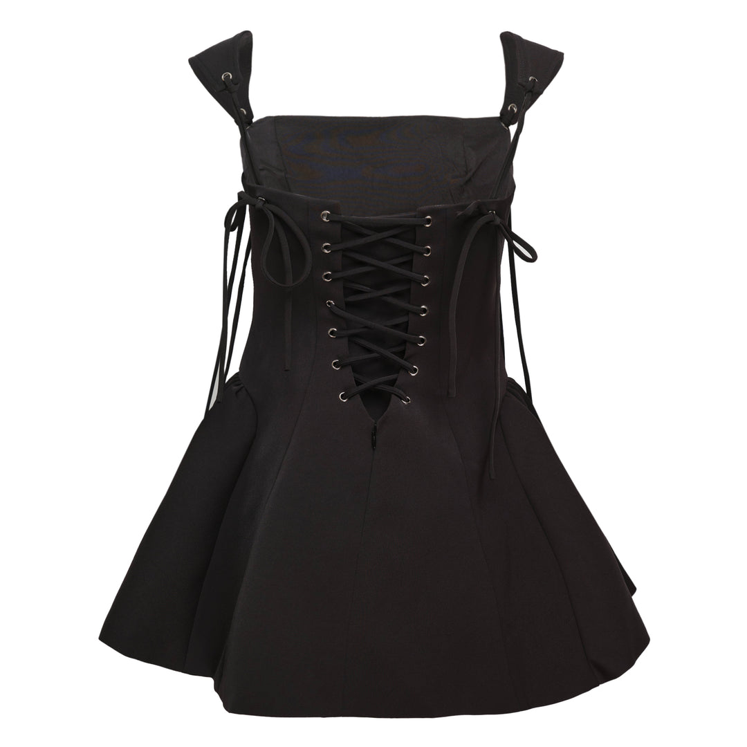 Black Tie Strap Dress