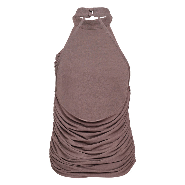 Ruched Halter Top