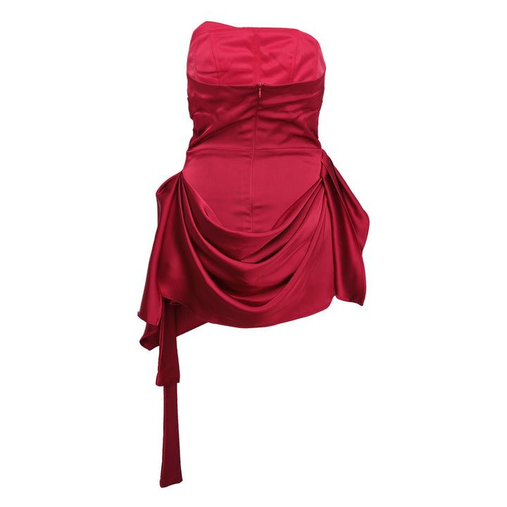Strapless Ruched Dress