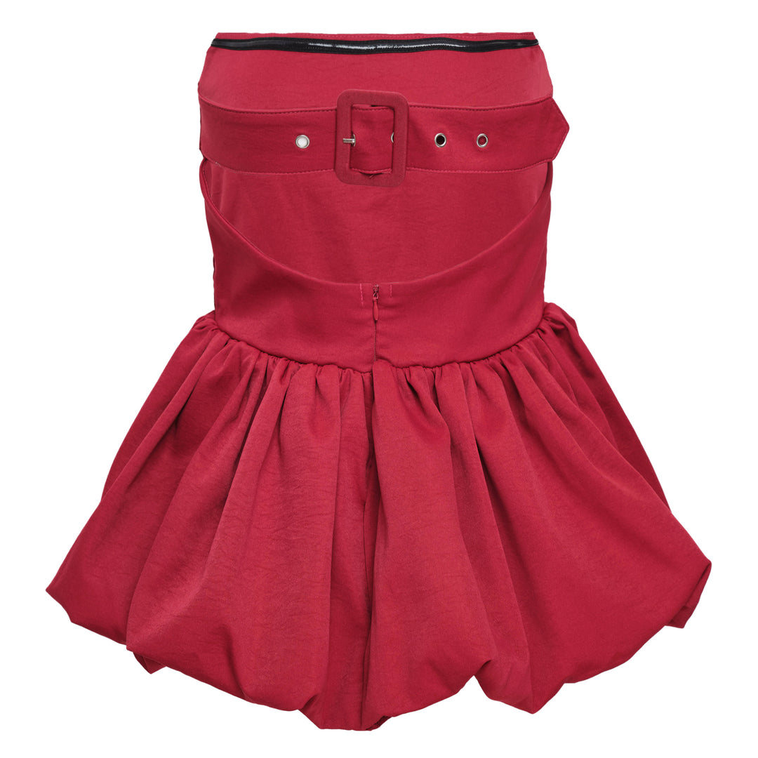 Strapless Peplum Top