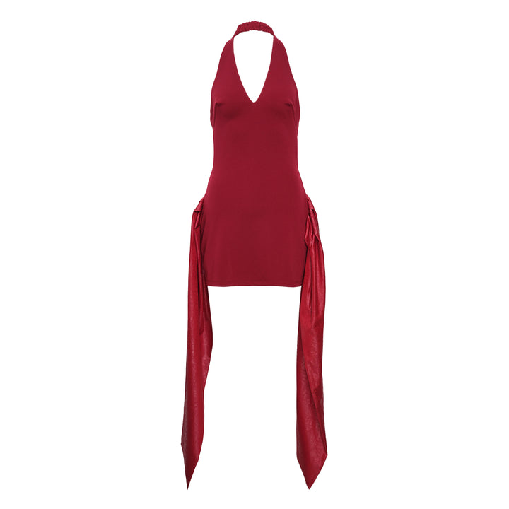 Red Halter Dress