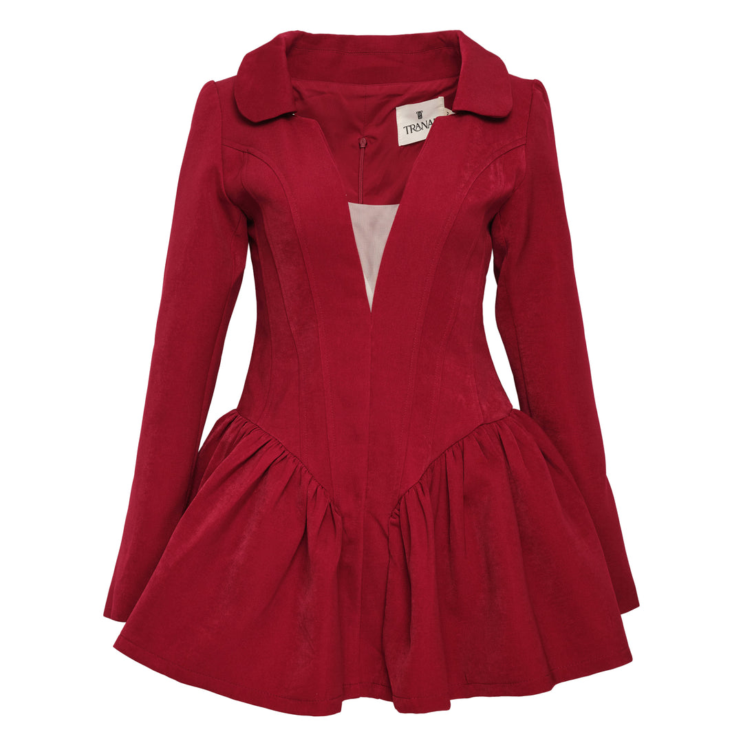 Red Fit and Flare Dress