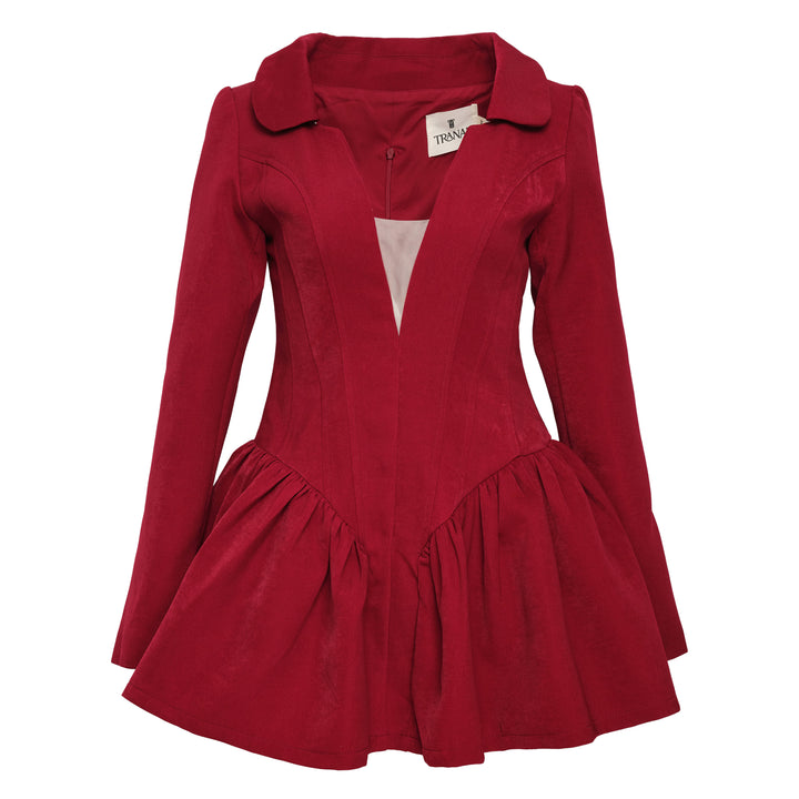 Red Fit and Flare Dress