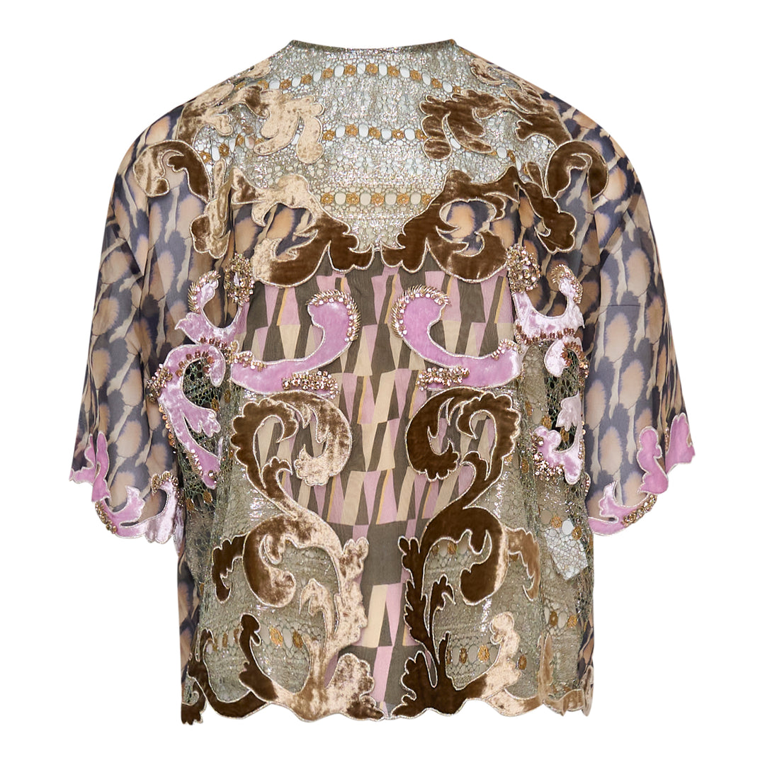 Biyan Mix Lace Organza Silk Top – Available at Club 21, Official Retailer in Singapore, Malaysia & Thailand with Global Shipping Online