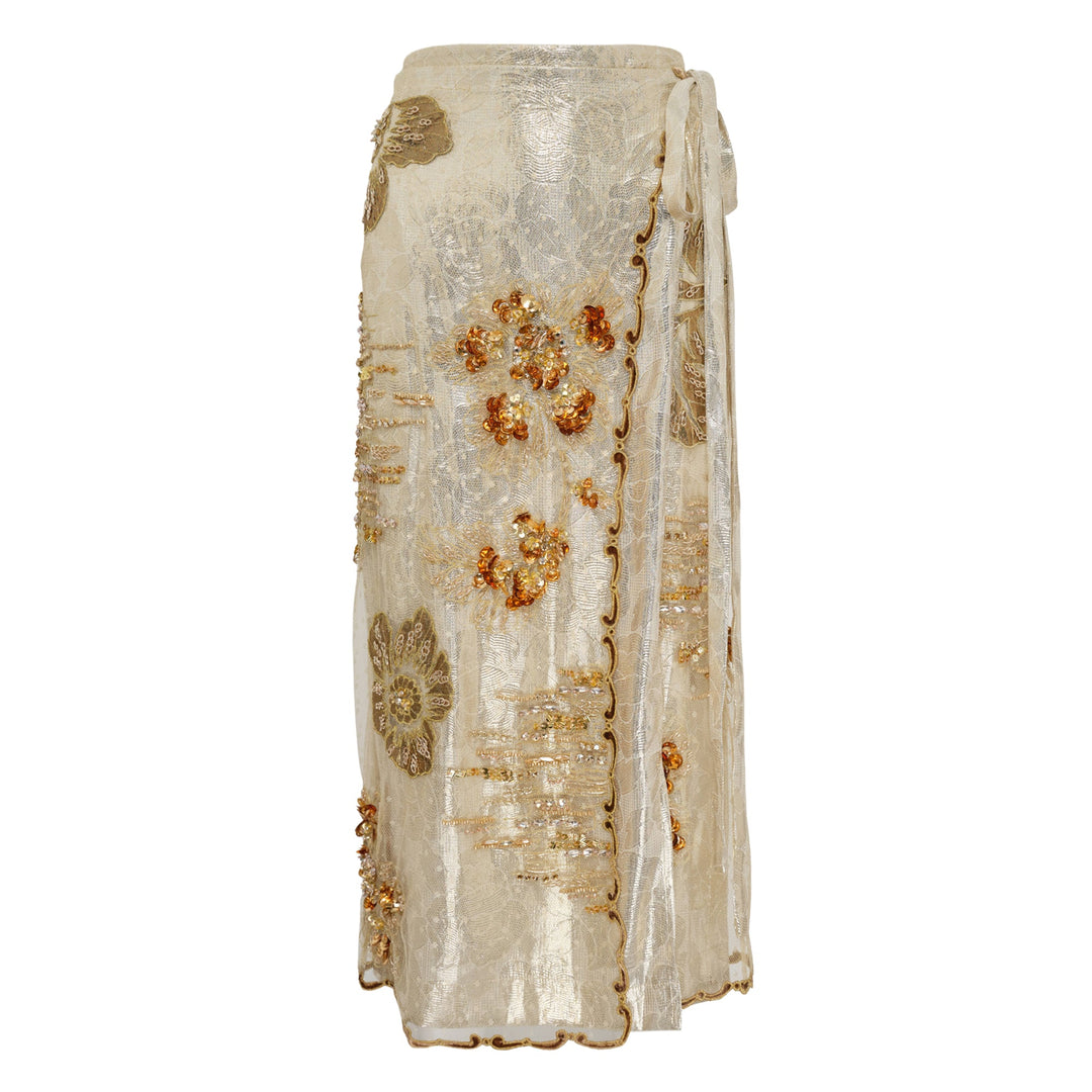 Embellished Mix Tulle Skirt