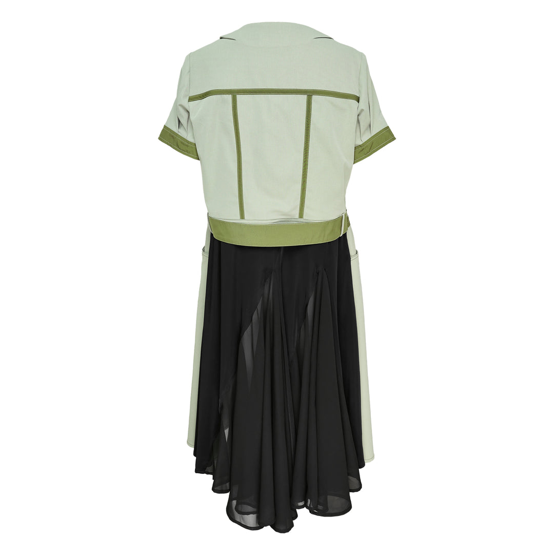 Caroline Hu Green Black Collage Dress – Available at Club 21, Official Retailer in Singapore, Malaysia & Thailand with Global Shipping Online