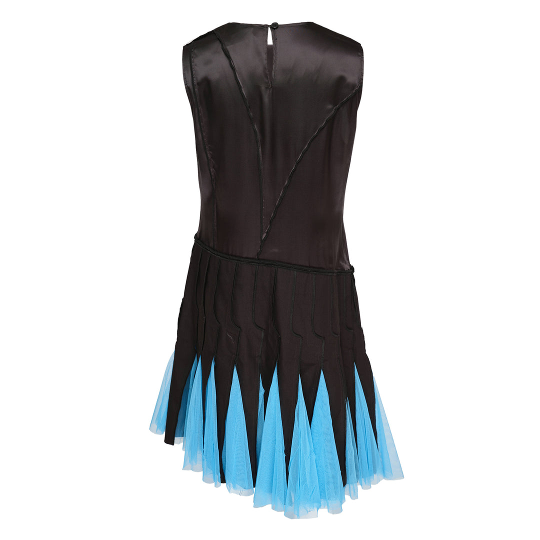 Caroline Hu Black Blue Exposed Lining Dress – Available at Club 21, Official Retailer in Singapore, Malaysia & Thailand with Global Shipping Online