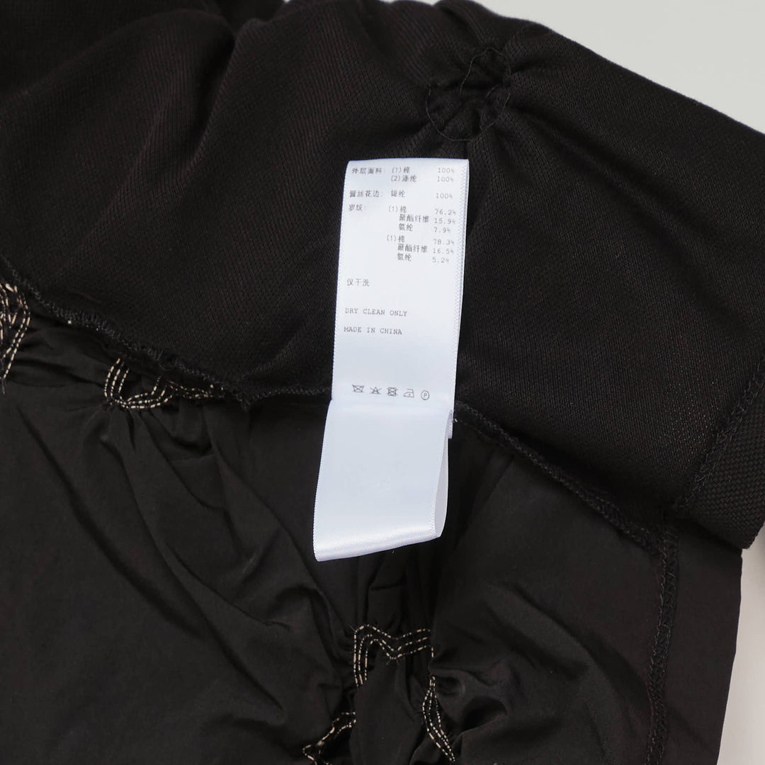 Caroline Hu Black Elastic Ruching Polo – Available at Club 21, Official Retailer in Singapore, Malaysia & Thailand with Global Shipping Online