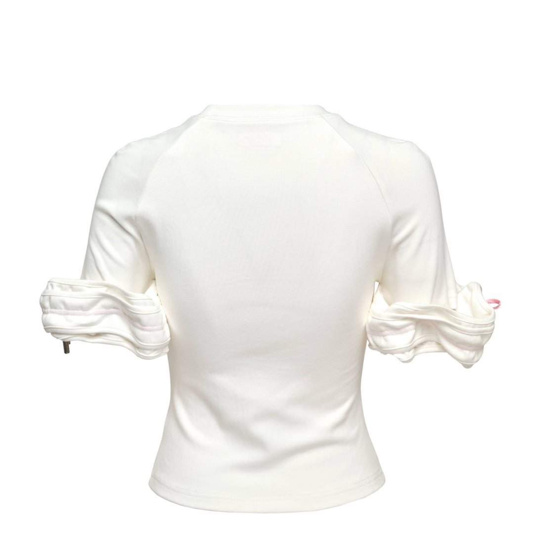 Realtime Angel Ruffle Cuff Tee