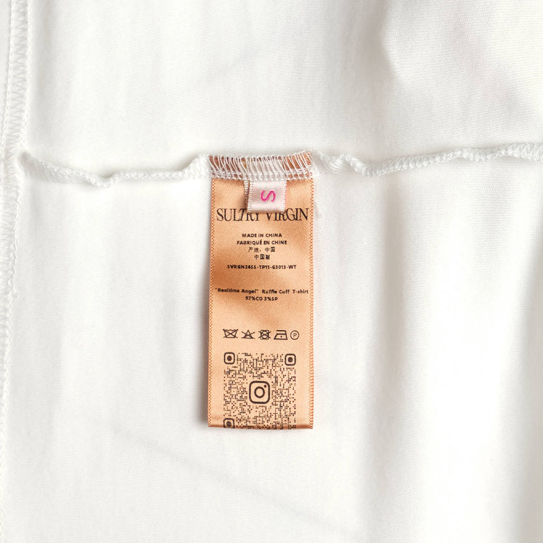 Realtime Angel Ruffle Cuff Tee
