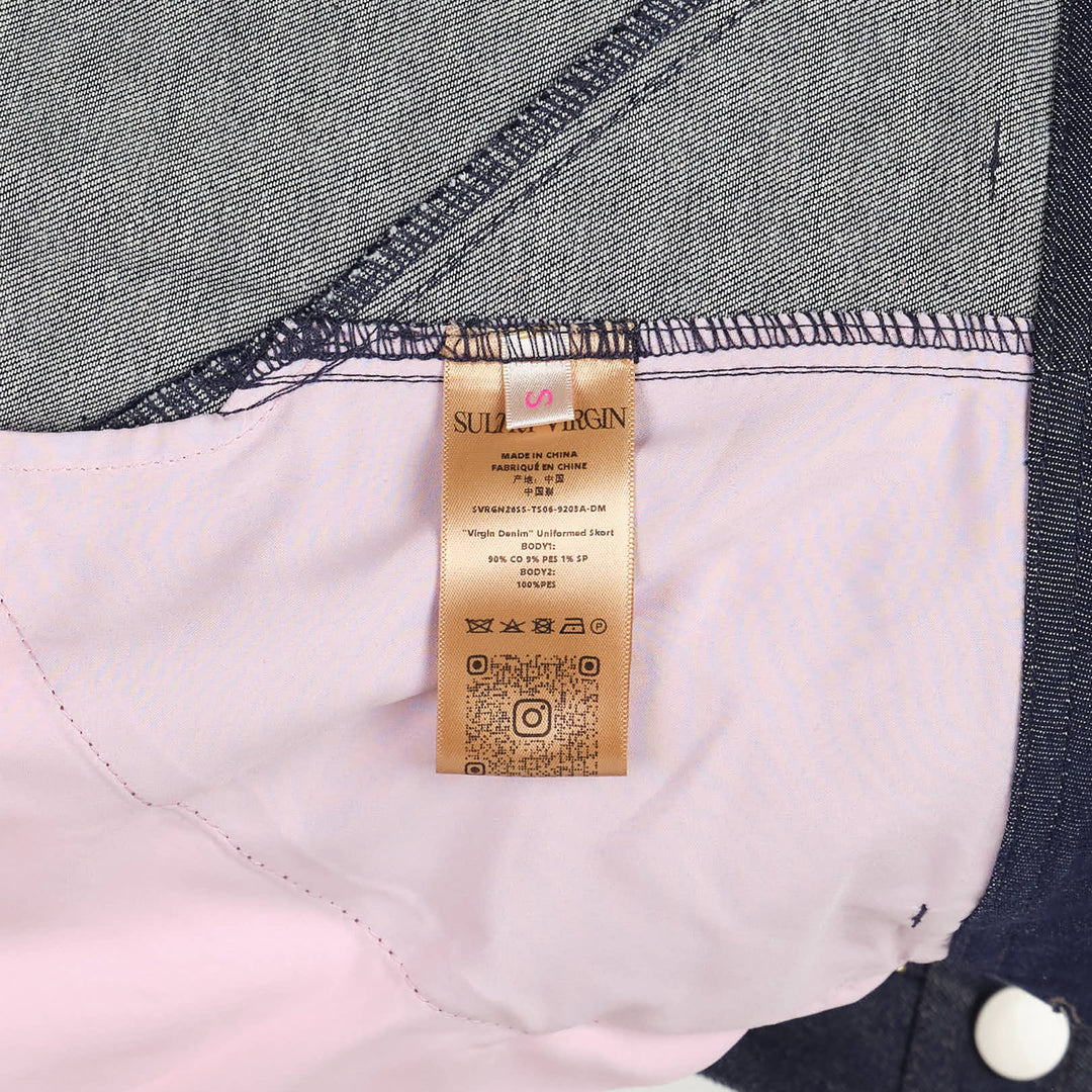 Virgin Denim Uniformed Skort