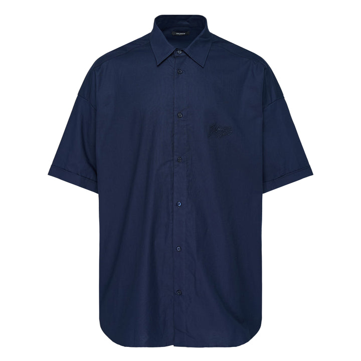 Balmain Oxford Cotton Short Sleeve Shirt – Available at Club 21, Official Retailer in Singapore, Malaysia & Thailand with Global Shipping Online