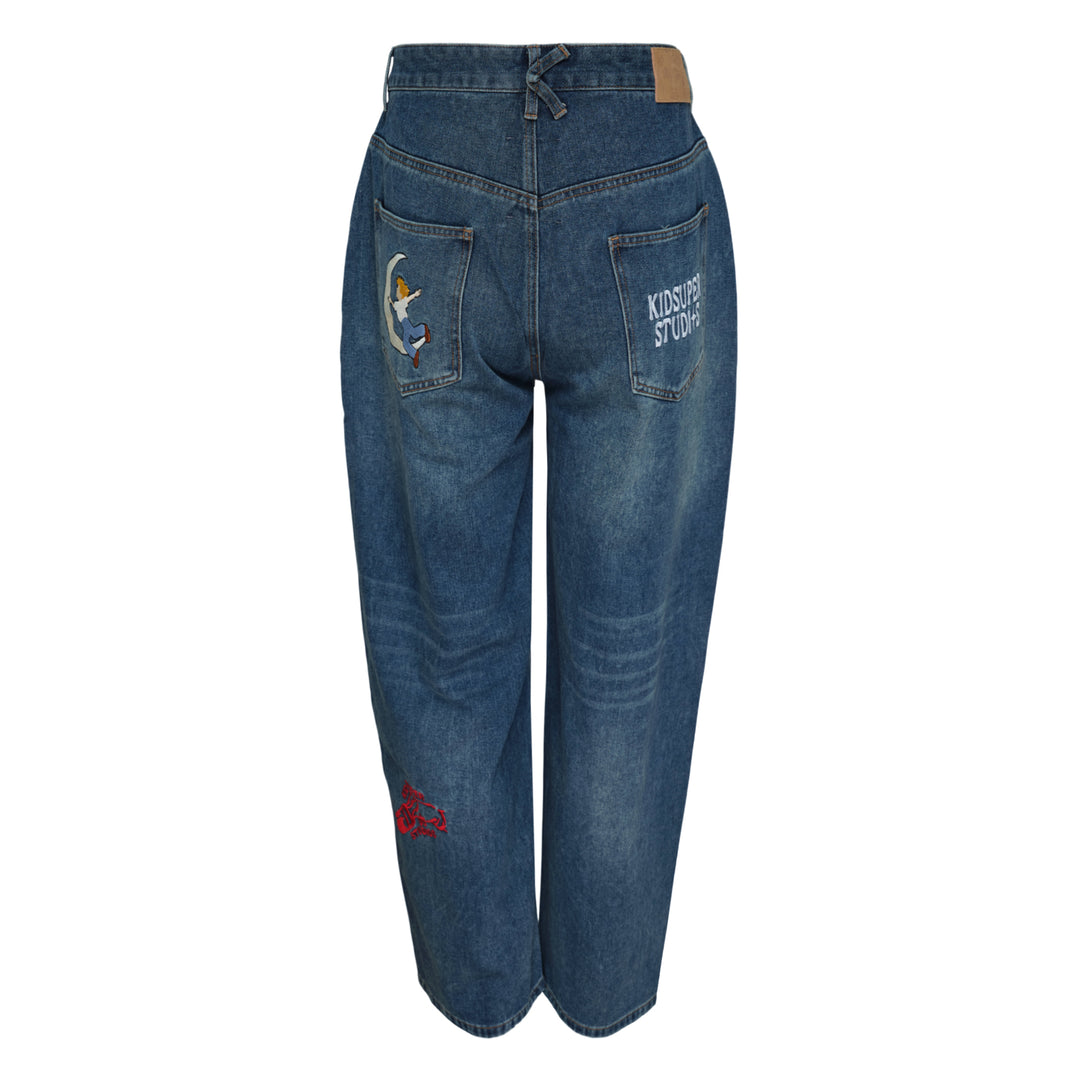 KidSuper Studios Embroidered Paintings Balloon Jeans – Available at Club 21, Official Retailer in Singapore, Malaysia & Thailand with Global Shipping Online