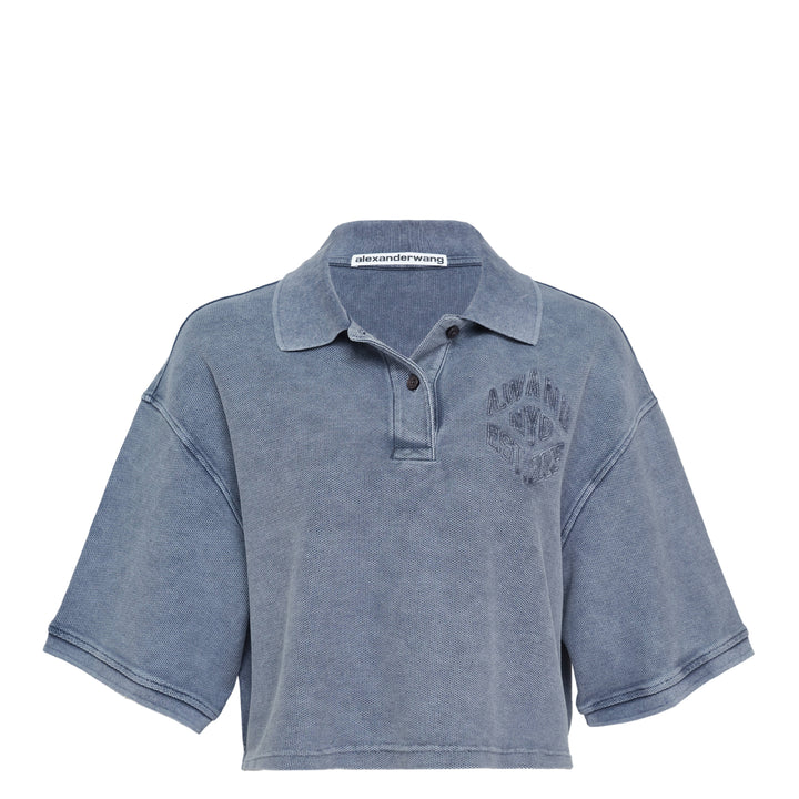 Alexander Wang Oversized High-Low Polo Top – Available at Club 21, Official Retailer in Singapore, Malaysia & Thailand with Global Shipping Online