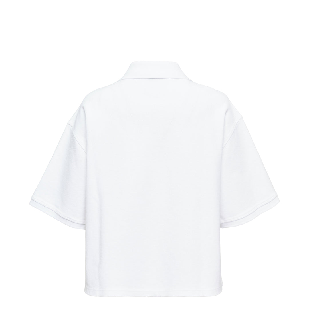 Oversized High-Low Polo Top