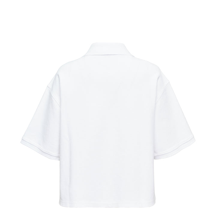 Oversized High-Low Polo Top