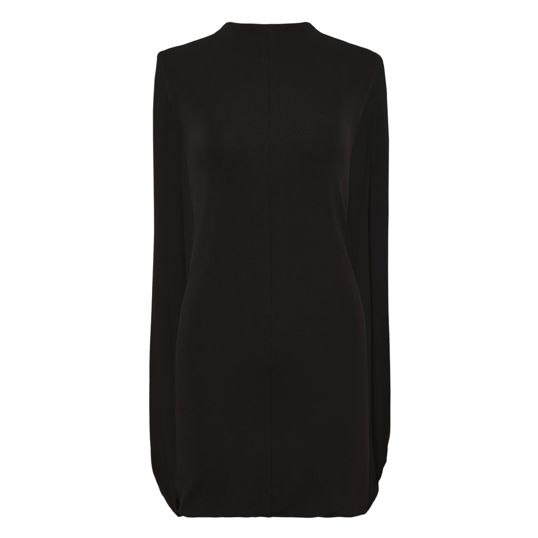 Fitted Mini Dress With Drape Back