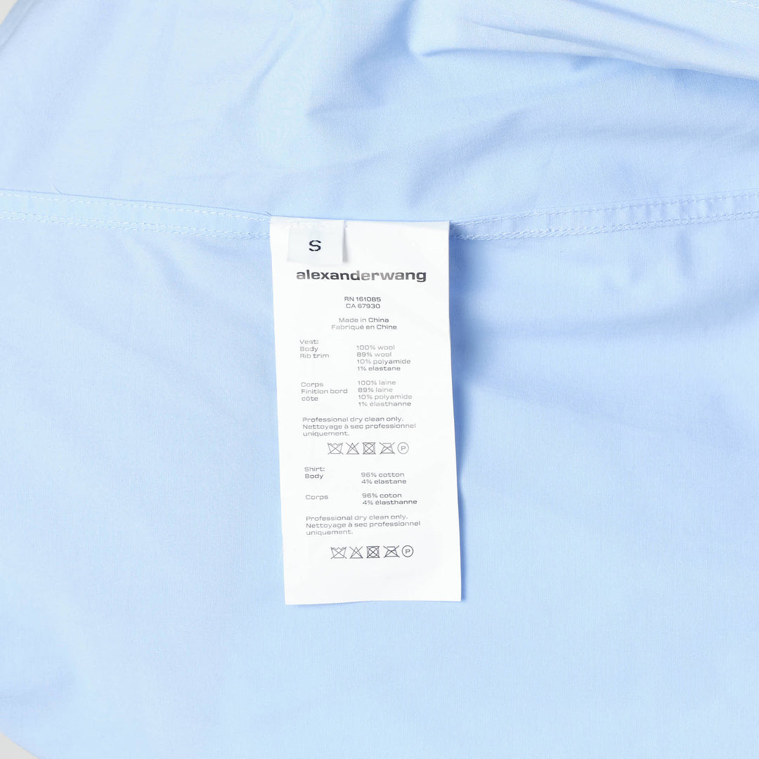 Pre-Styled Knit Vest Shirt